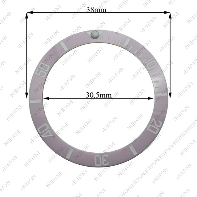 NEITON 38 مللي متر السيراميك الحافة GMT و الغوص ساعة إدراج ل 40 مللي متر ساعة رجالي الساعات استبدال اكسسوارات ساعة ساعة بميناء بسيط الحافة Ins
