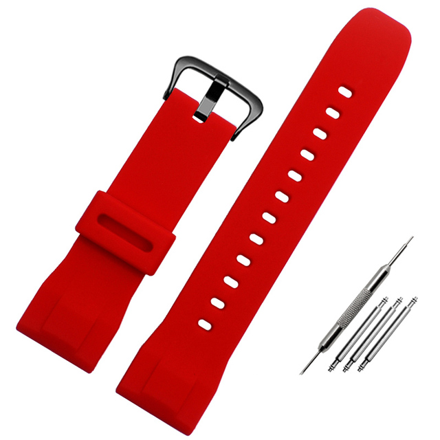 Replacement for Casio PRG-600yb-3 silicone watch strap PRG-650 PRW-6600 sport silicone 24mm watch strap