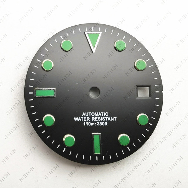 Niton 28.5mm Luminous Sterile Dial Watch Fit NH35 ETA 2824 2836 Miyota 8215 821A Mingzhu DG 2813 3804 Seagull 1612 Movement