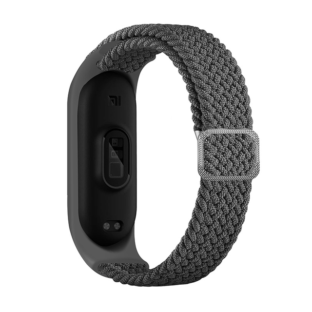 ZHIX Elastic Adjustable Nylon Braided Bracelet for Mi Band 6 Strap Miband 4 3 correa Wristband for Xiaomi Mi Band 5 Strap