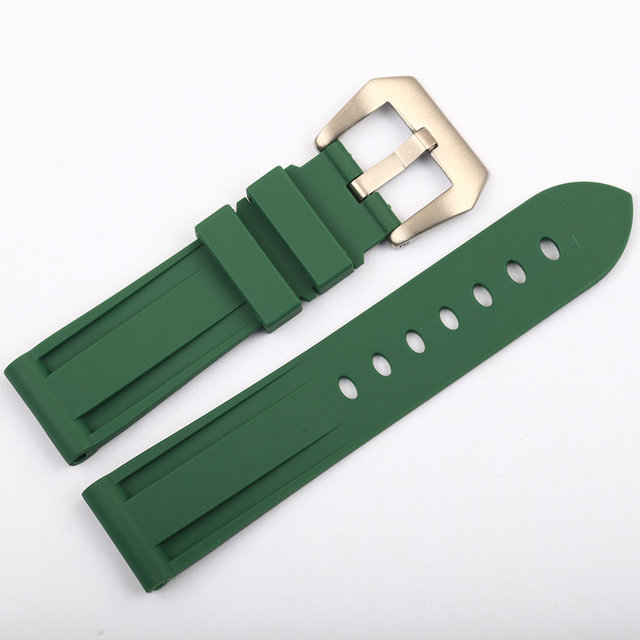 Men's 22mm 24mm 26mm rubber watch band waterproof watch silicone watch strap black, blue, green, orange, white watchband