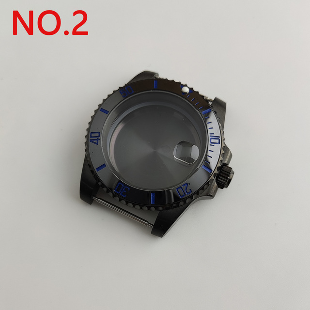 NH35 case 40mm sterile watch case add ceramic bezel fit NH35 movement NH36