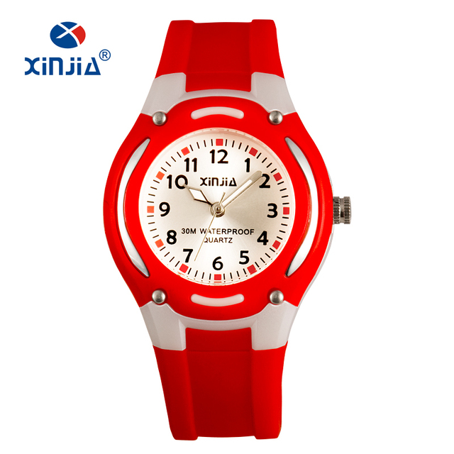 XINJIA Children Quartz Watch Lady Casual Watches Fashion Ladies Wristwatches Jelly Watch Kids Girls Students Sports Wristwatches