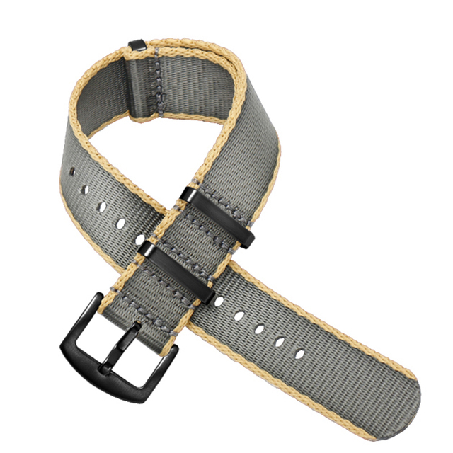 Premium Quality 20mm 22mm Seatbelt Watch Band Nylon NATO Strap for 007 James Bond Military Striped Replacement Watch Accessories