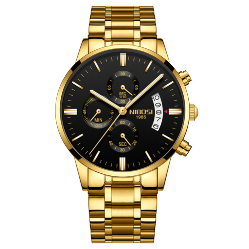 NIBOSI men's luxury watch, luxury celebrity watch, a watch for men used on official occasions, made of pure quartz