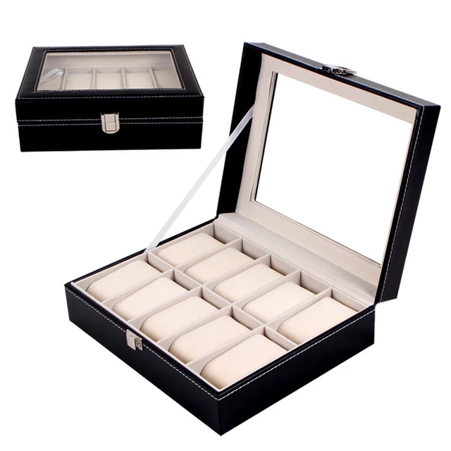 3 Slot Watch Roll Box Display Collection Watch Box Luxury Cowhide Wrist Jewelry Storage High-end Pouch Organizer Gift Box