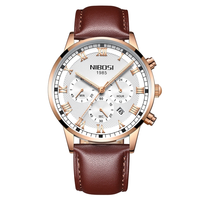 NIBOSI 2021 New Men's Watch Waterproof Luxury Brand Quartz Watch Men Sports Fashion Casual Business Watch Relogio Masculino