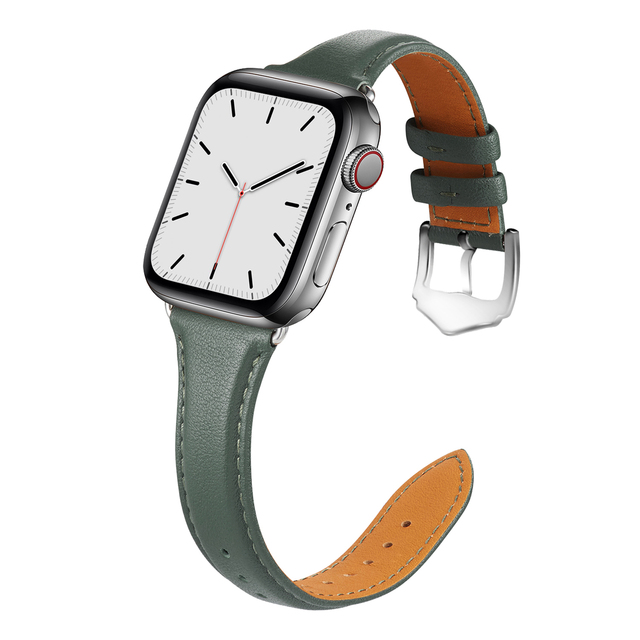 Fashion Leather Strap for Apple Watch Series 6, 5, 4, 3, 2, 1 SE, Buckle, 38, 40, 42, 44mm, Straps, Accessories