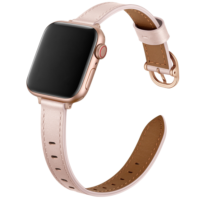 Women Leather Wrist Strap for Apple Watch Band 7 6 SE 5 4 3 Bracelet for iWatch Series 41mm 45mm 38mm 40mm 42mm 44mm Wristbands