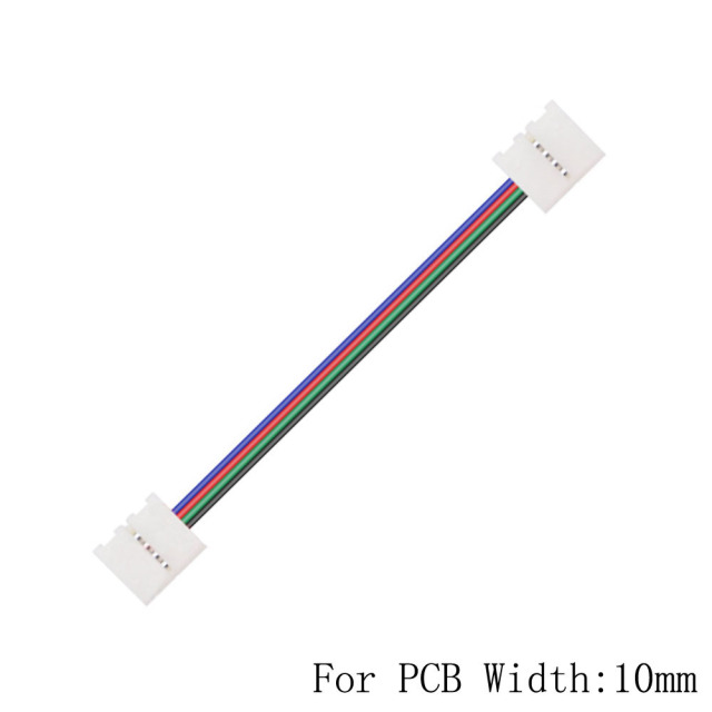 5-50Pcs 2/3/4/5Pin LED Connector Double Clip Connector Cable For 3528 WS2811 WS2812 5050 RGB RGBW RGBWW LED Strip Light
