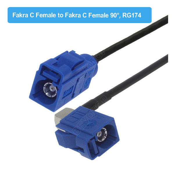 Blue Fakra C RAL 5005 Male Female RG174 Cable GPS Antenna Extension Cord RF Coaxial Pigtail For Car GPS Navigation