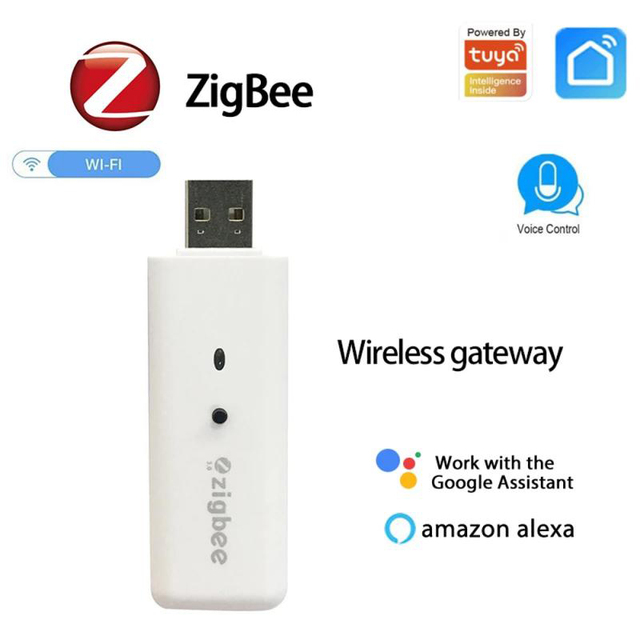 ZigBee 3.0 Smart Temperature Humidity Sensor Environment Detector System Work with Alexa Google Smart Home Life Tuya Gateway Hub