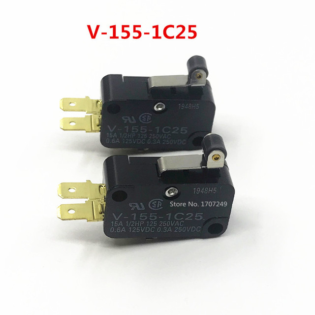 10pcs Original OMRON Micro Switch V-15-1A5 V-15-9A5 V-15-1C25 V-151-1C25 V-152-1C25 V-153-1C25 V-154-1C25 V-155-1C25 V-156- 1C25