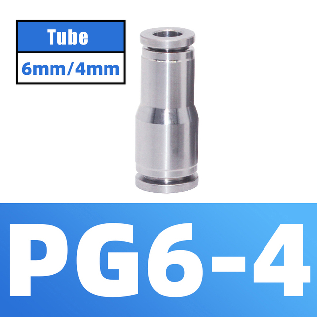 304 Stainless Steel Air Hose Fitting Pneumatic Coupling Tube Coplin Quick Open PG PU4 PU6 PU8 PU10 Trachea Metal Fitting