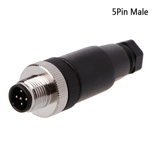 PG7 Sensor Connector IP67 3 4 5 Pin Male / Female Waterproof Connector Plug Screw Straight / Right Angle M12 Plug