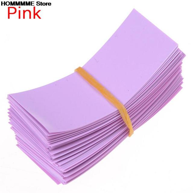 HOT SALE 100pcs Li-ion PVC Heat Shrink Tubing 18650 Battery Wrap Precut Size 72*18.5mm Battery Film Tape Battery Cover