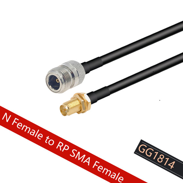 LMR240 RF Cable Adapter 50ohm 50-4 RF Coaxial Cable Jumper N Female to SMA Female Bulkhead 4G 5G LTE Extension Cord 50cm~50m