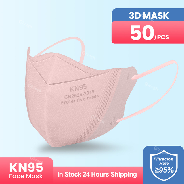 Elough Mask FFP2 CE Certificated 3D Protective Kn95 Face Mask Dust-proof PM2.5 Respirator Filtration Respirator KN 95 Mask