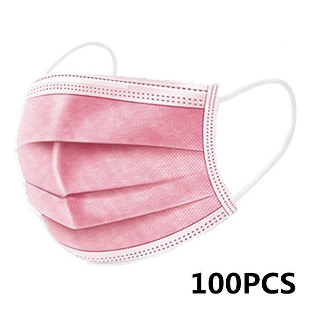 10-200pcs Mutilcolors Disposable Face Masks 3 Layers Protective Face Mask Face Mask Face Mask Adult Massage Mask