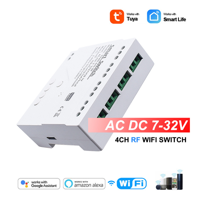 Wireless Smart Garage Door Opener Automatic Open Wifi RF Controller Relay Tuya App Remote Control Work With Alexa Google Home