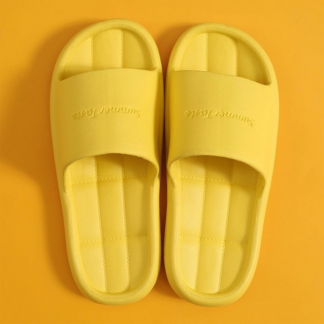 Female Home Slippers Summer Women Thick Platform Slides Women's Sandals Flip Flops Beach Sandal Mule Anti-slip Slippers for Men