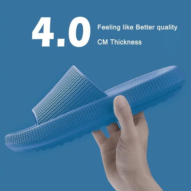 Cloud Orthotic Slippers Sandal Thickened Bathroom Platform Non-slip Women Flip Flops Sandals Women Soft Mute EVA Indoor Slides