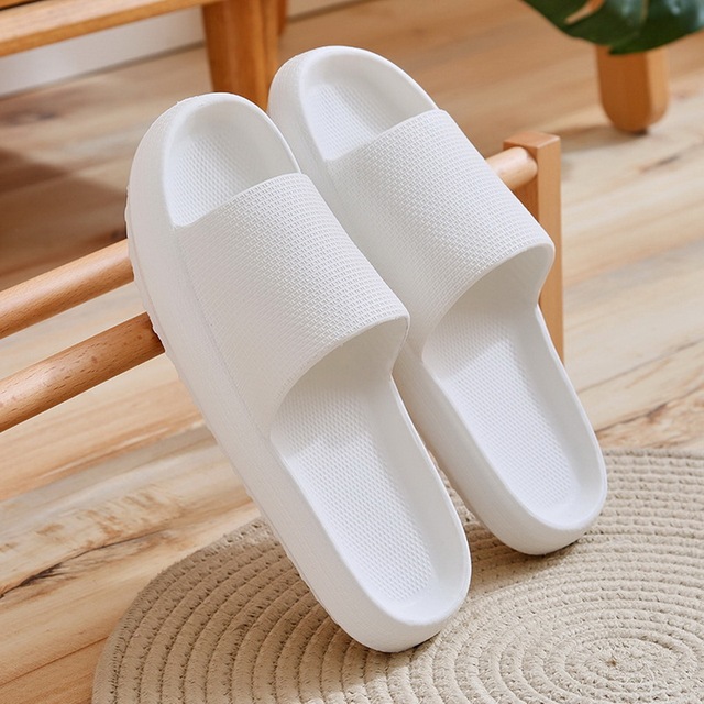 Home slippers anti-skid flip flops women's sandals women's fashion soft sole EVA indoor slides thick platform simple cloud slippers