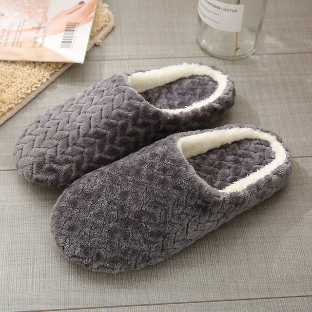 Couple Home Slippers Soft Comfortable Cotton Slippers Men Women Warm Breathable Indoor Slippers Silent zapatos mujer zapatillas