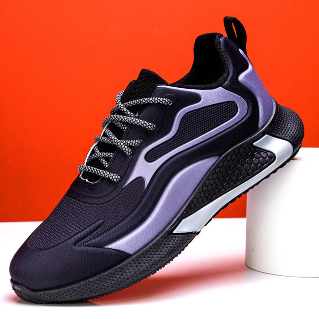 2022 new color matching lace-up blade sneakers breathable autumn high quality lightweight fashion running shoes trend men