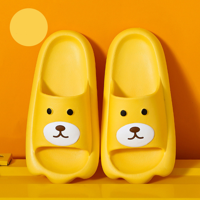 summer women men indoor slippers girls boy thick non-slip soft couple cartoon flip flops duck beach sandals ladies shoes