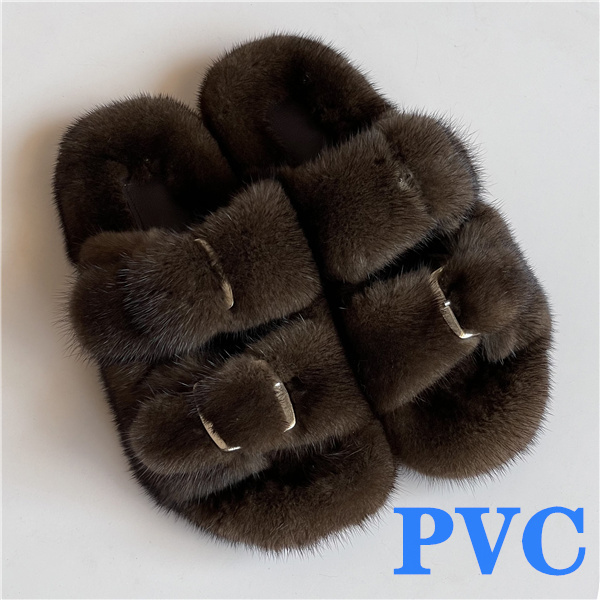 100% Genuine Mink Fur European Luxury Slippers Winter Indoor Slippers Women Slippers Women Slippers