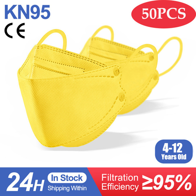 Ffp2mask الاطفال KN95 قناع الألوان كوريا الفتيات الطفل المتاح أقنعة التنفسي Kn95mask الاطفال الوجه قناع mascarilla fpp2 homologada