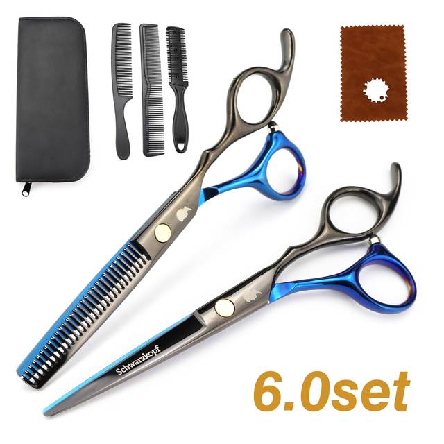 New Professional Hairdressing Scissors, Hair Cutting Barber Set High Quality Scissors Salon 6.0 inch Multi Color Options