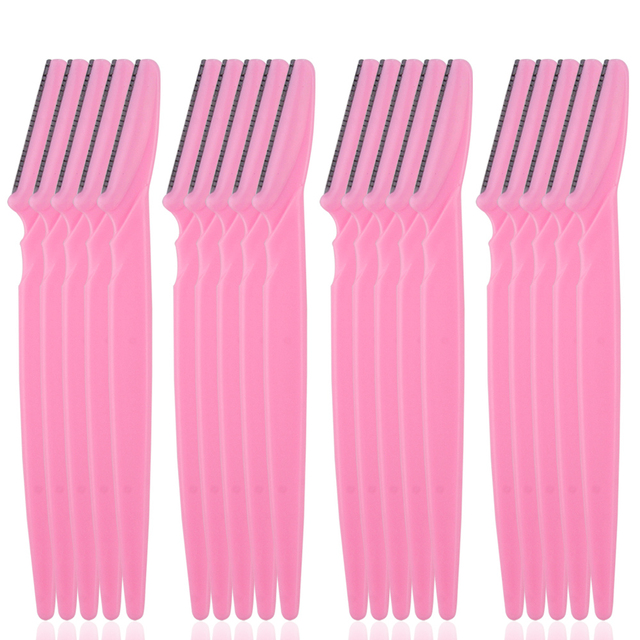 10/20/40/80pcs Eyebrow Trimmer Facial Razor Knife Eye Brow Blades Shaping Tools Makeup Face Body Hair Removal Scraper Shaver