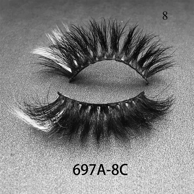 Colorful Mink Eyelash 18-25mm Color Lashes Natural Fluffy False Lashes Bulk Colored Fake Eyelashes for Cosplay Dramatic Makeup