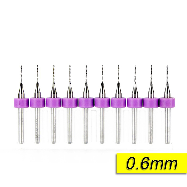 XCAN 10 قطعة/المجموعة 0.3mm إلى 1.2mm PCB مثقاب صغير بت التنغستن الصلب كربيد ل طباعة لوحة دوائر كهربائية cnc لقمة ثقب آلة