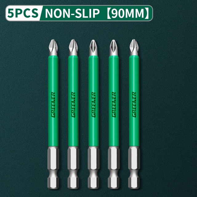 Greener Anti Slip Magnetic Impulse Head Cross High Hardness Hand Drill Bit Screw Electric Screwdriver Set 25 50 65 70 90 150mm PH2