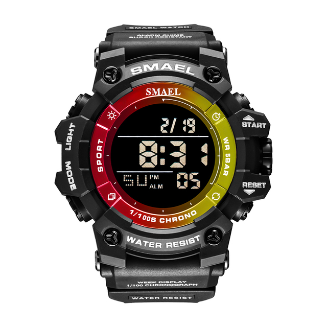 Sports Digital Watches 50M Waterproof Military SMAEL Watch Luminous Alarm Clock Led Big Dial Men's Watches 8046 Men's Wrist Watch