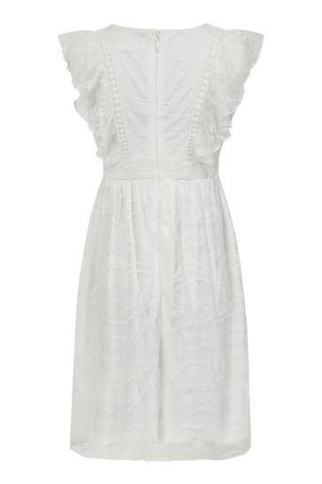 Amelia Rose Childrens White Lace Dress