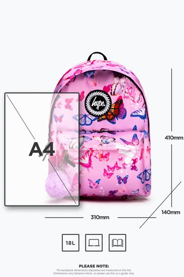 Hype Pink Butterfly Backpack