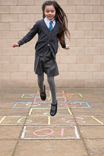 Start-Rite Hopscotch Black Patent Smart School Shoes