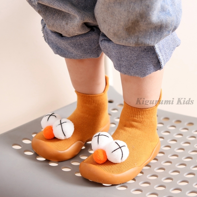 Baby First Shoes Baby Girls Newborn Knitwear Socks Warm Infant Winter Shoes Fox Rabbit Cartoon Kids Boy Casual Shoes 2021