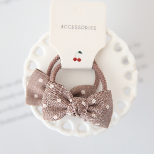 New Bow Cute Rope Children Baby Elastic Hair Rubber Bands Accessories Kids Girl Headband Tie Ring Headwear Scrunchie