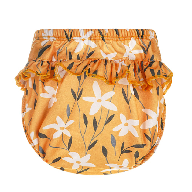 Happyflute - Baby Lace Diapers 3 Sizes 6-25KG Soft Baby Girls Swim Trunks Floral Print Cloth Diapers