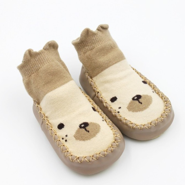 baby indoor sock shoes newborn baby socks winter thick terry cotton baby girl sock with rubber soles infant animal funny sock