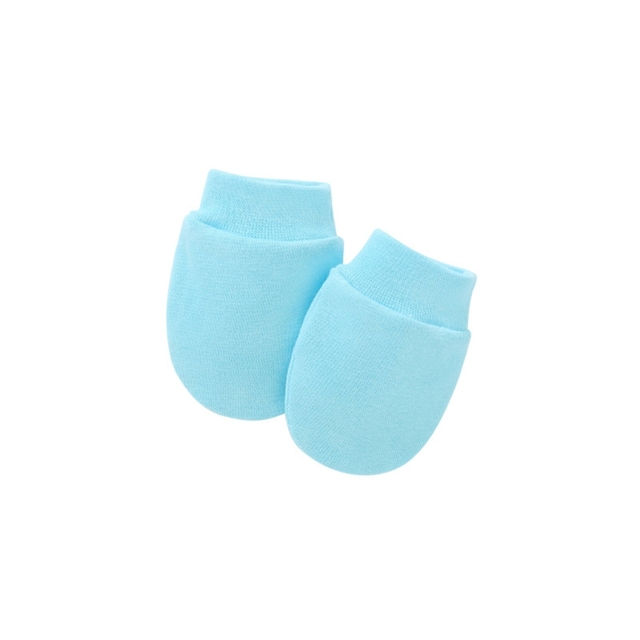 Baby Anti-Scratching Soft Cotton Gloves Newborn Face Protection Scratching Gloves