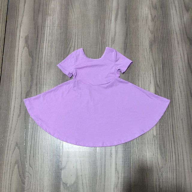 Summer dress for baby girls, solid color