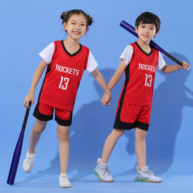 Baby boy basketball uniform outdoor sportswear 3-12 years old girls youth short suit summer children designer clothes set