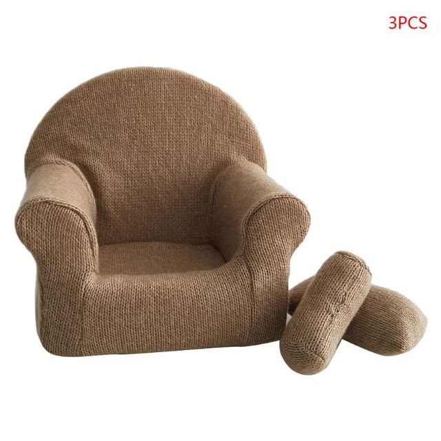 3pcs/set Newborn Baby Posing Mini Sofa Arm Chair Pillows Infant Photography Props Photo Accessories