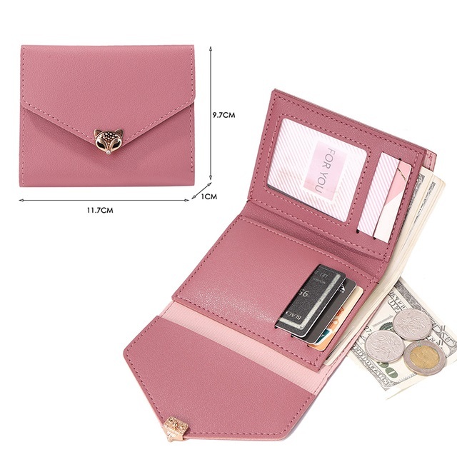 Women's PU Leather Wallet, Wallet, Card Holder, Necklace, Wallet, Card, Money Bag